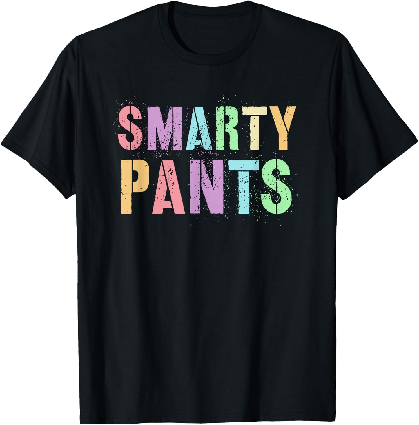 Cute Little Miss SMARTY PANTS Hello ABCD Phd Last Day School T-Shirt - T-Shirt | Black