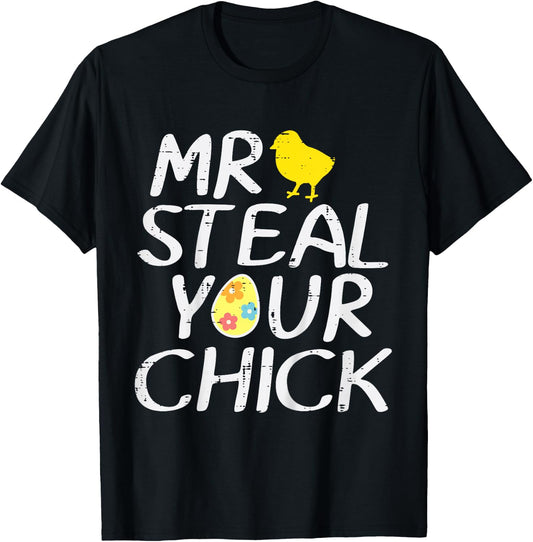 Kids Easter Mr Steal Your Chick Egg Cute Toddler Boys Kids Youth T-Shirt - T-Shirt | Black