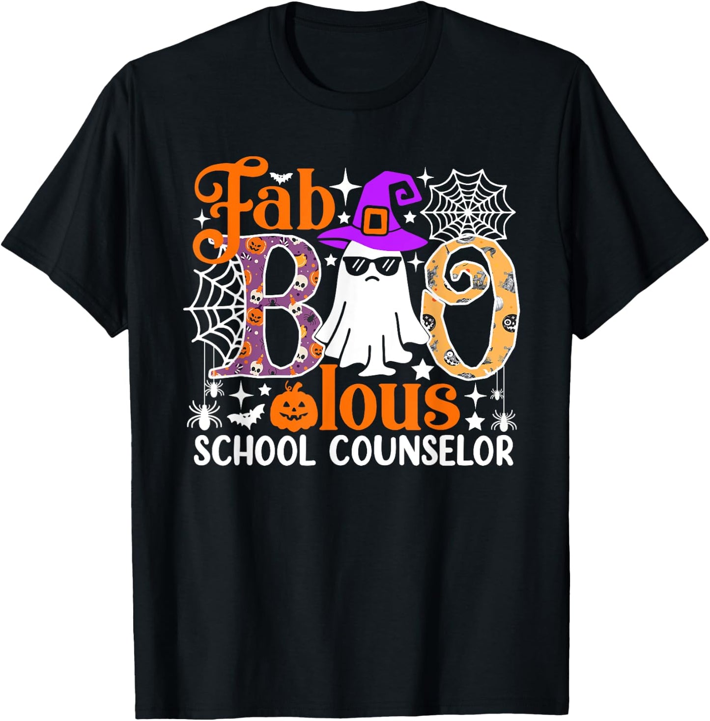 Fab Boo Lous School Counselor Funny Halloween Costume T-Shirt - T-Shirt | Black