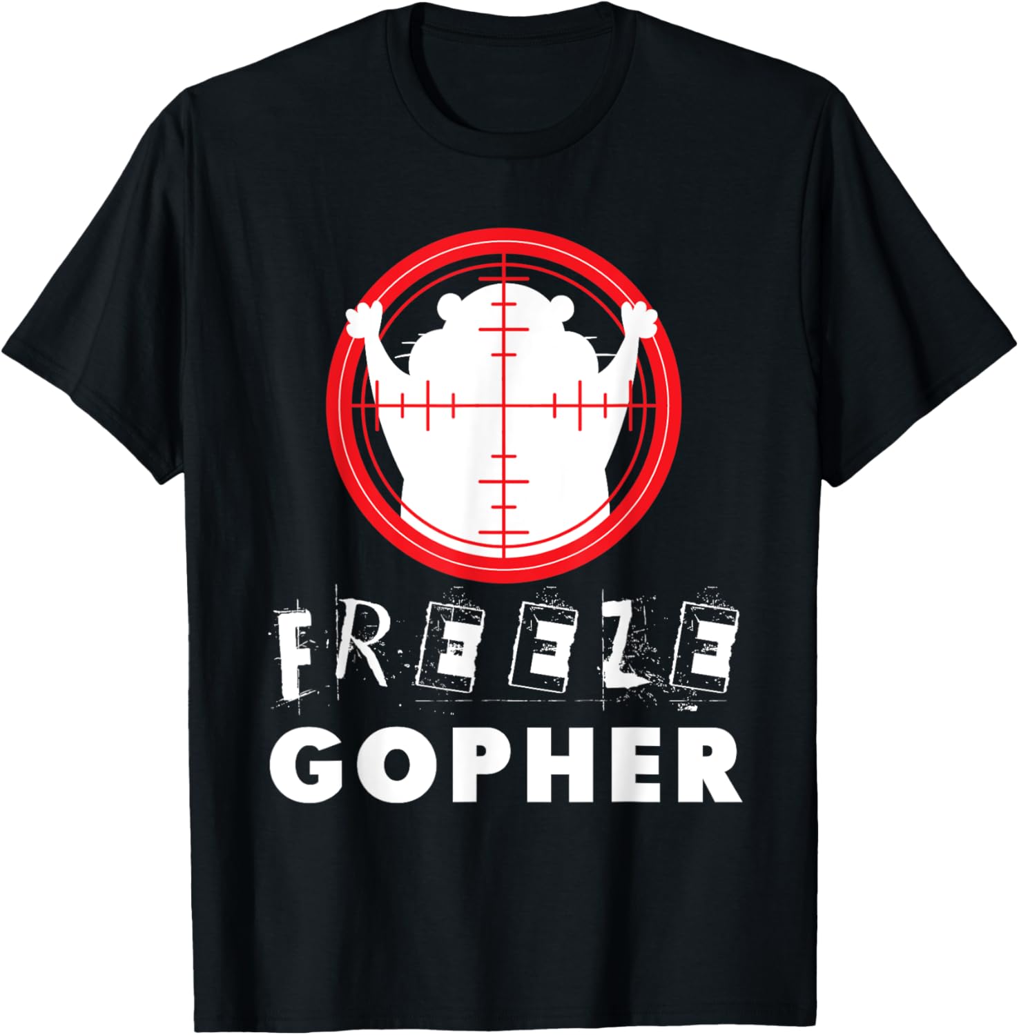 Freeze Gopher T Shirt Hunter Gopher T-Shirt - T-Shirt | Black