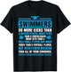 Swimmers Facts Funny Swimming Swim Coach Men Women T-Shirt - T-Shirt | Black