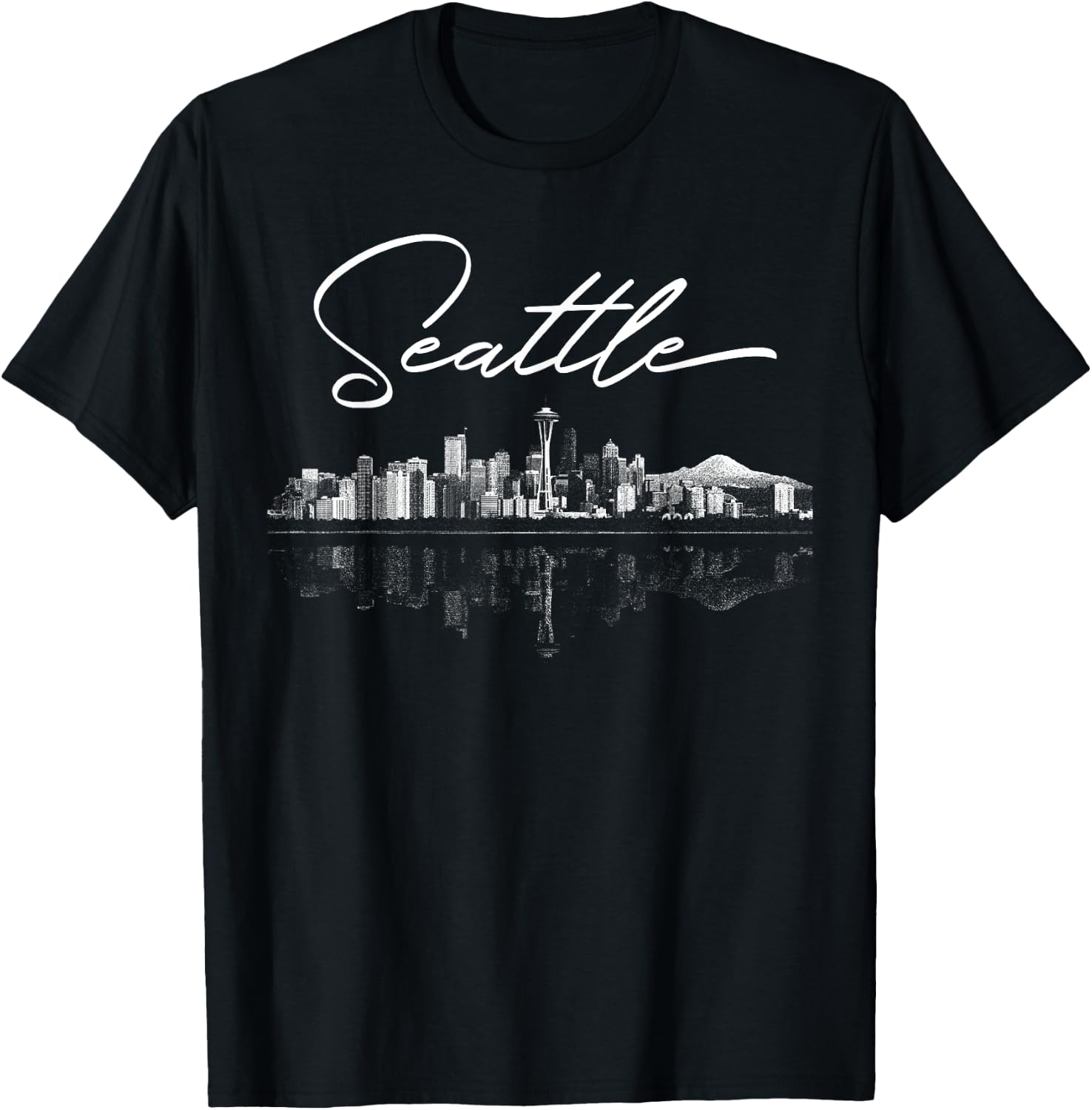 Seattle WA Skyline T-Shirt - T-Shirt | Black