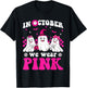 Wear Pink Groovy Ghost Halloween Breast Cancer Awareness T-Shirt - T-Shirt | Black