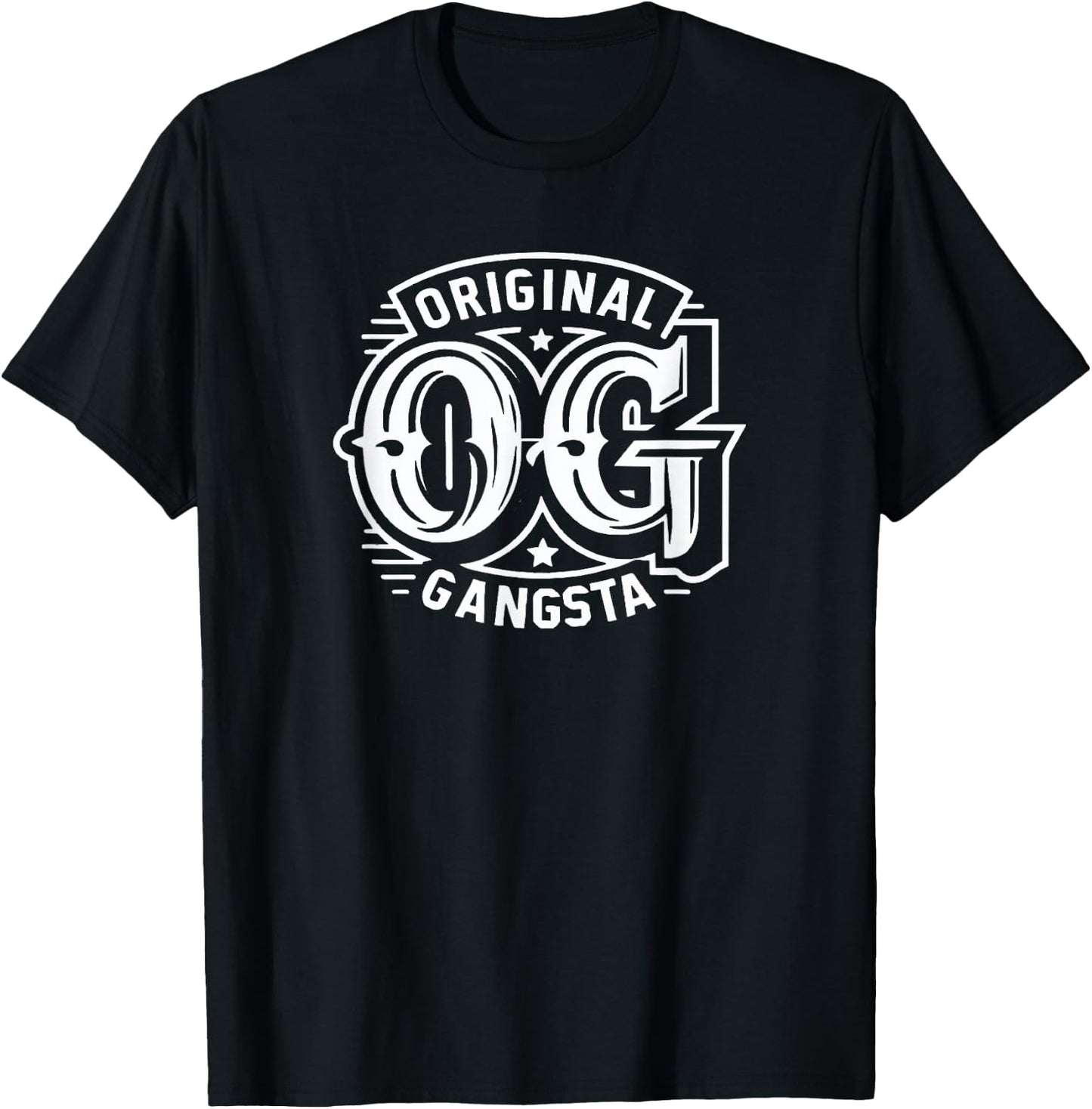 Original Gangsta OG Gangster Classic Look T-Shirt - T-Shirt | Black