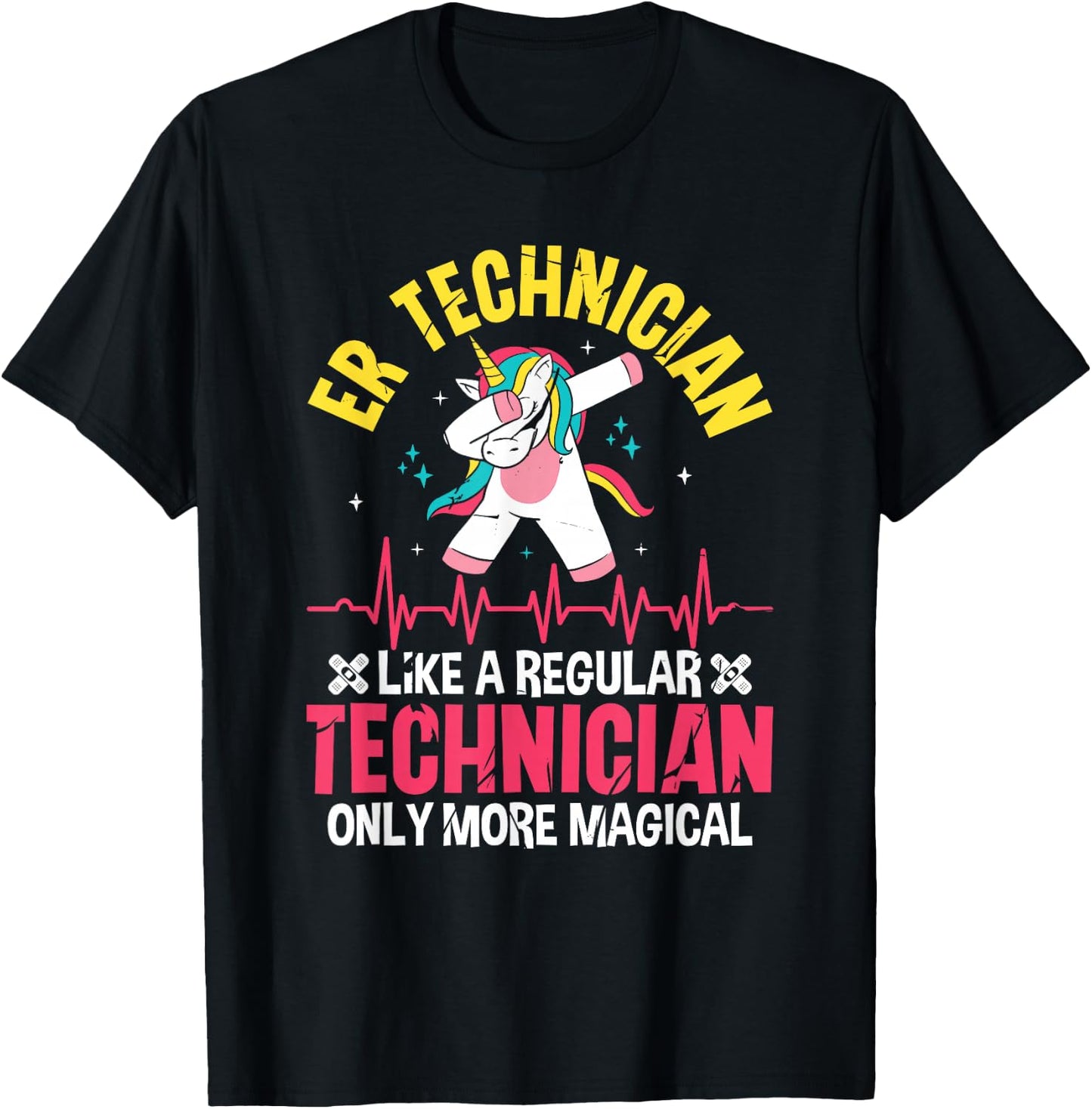 ER Technician Magical Emergency Room Tech ER Tech T-Shirt - T-Shirt | Black