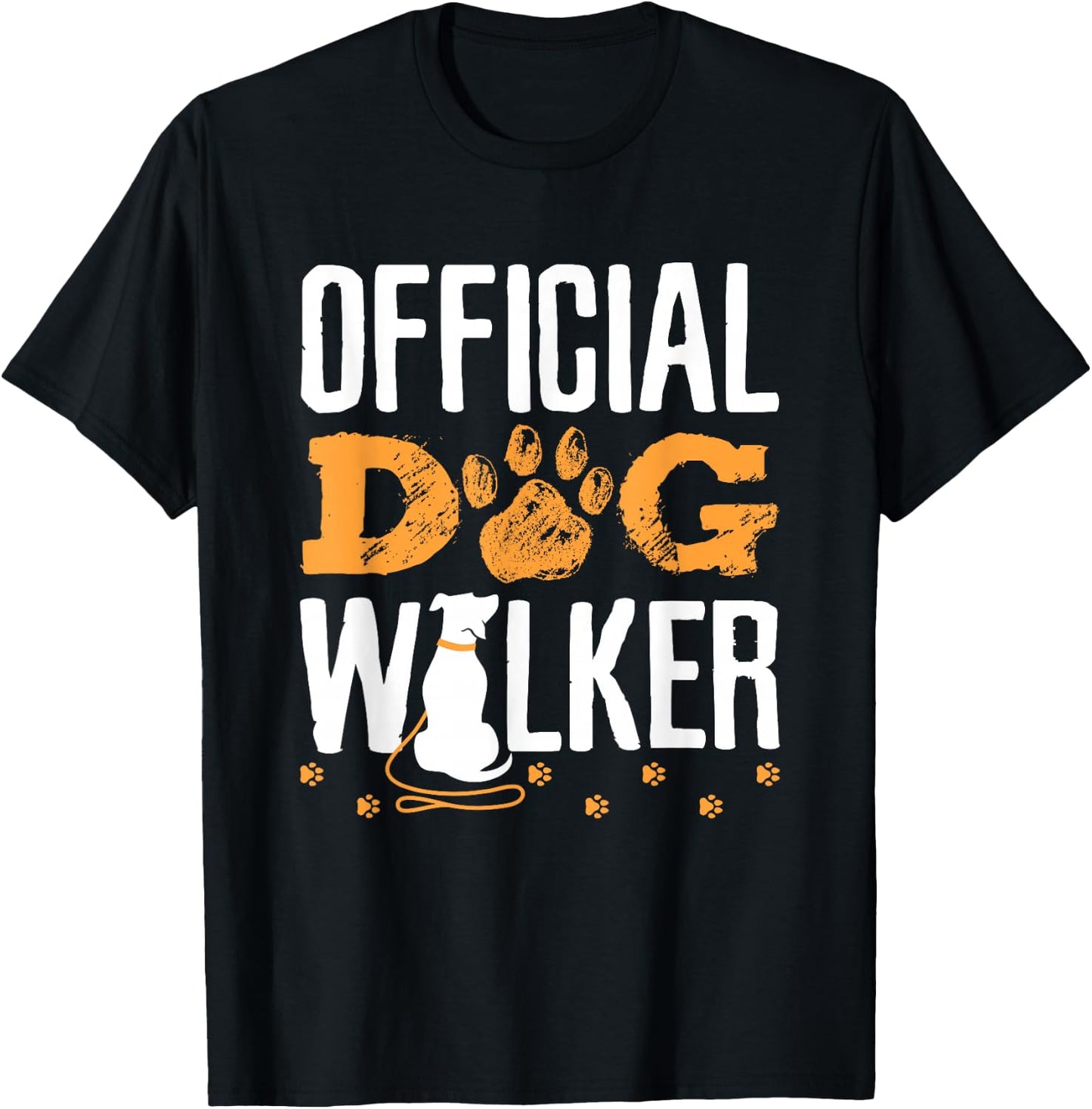 Official Dog Walker T-Shirt - T-Shirt | Black