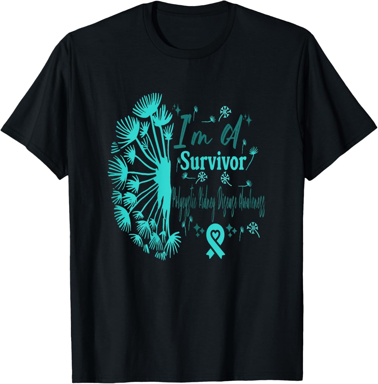 PKD Polycystic Kidney Disease Awareness I'm A Survivor T-Shirt - T-Shirt | Black