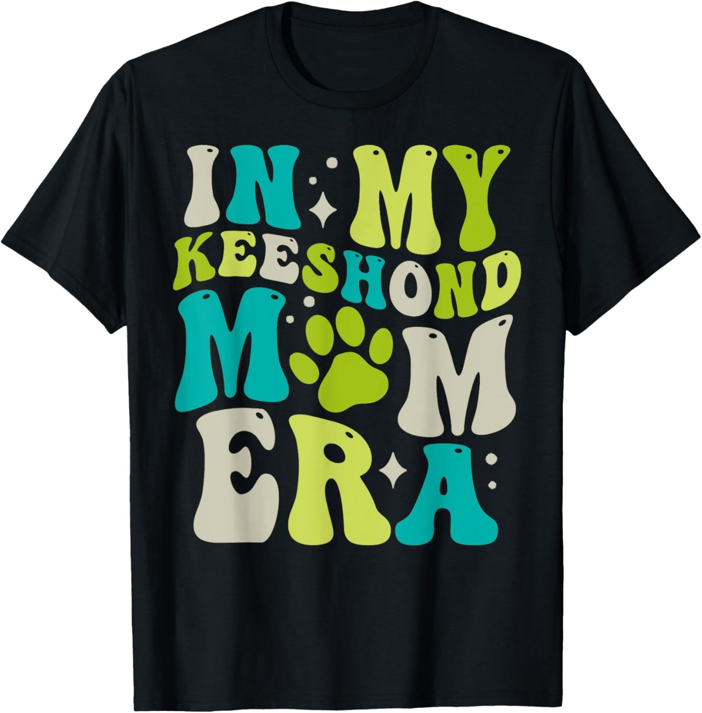 In My Keeshond Mom Era for Dog Mom T-Shirt - T-Shirt | Black