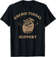 Raccoon Chemo tional Support Cancer ONC Nursing Graduation T-Shirt - T-Shirt | Black