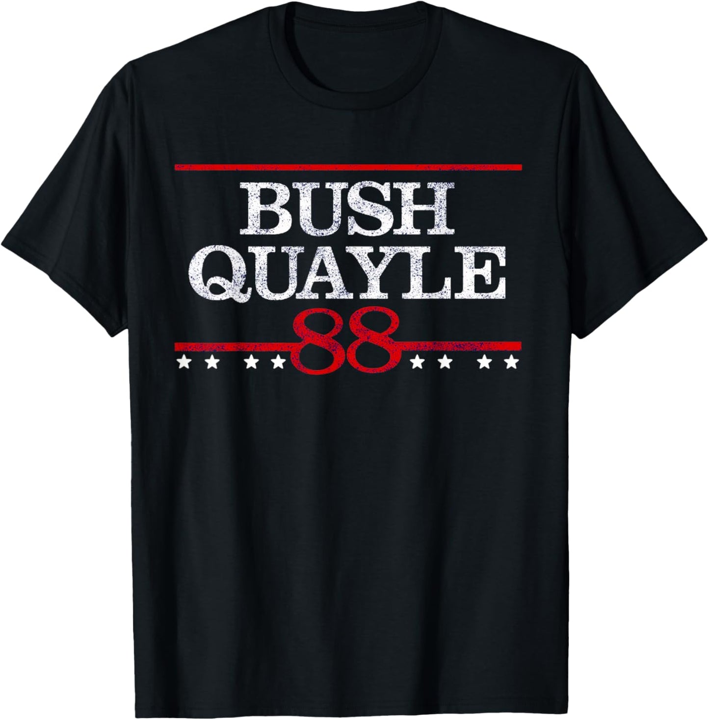 Bush Quayle 88 Retro Republican Presidential Campaign Shirt T-Shirt - T-Shirt | Black