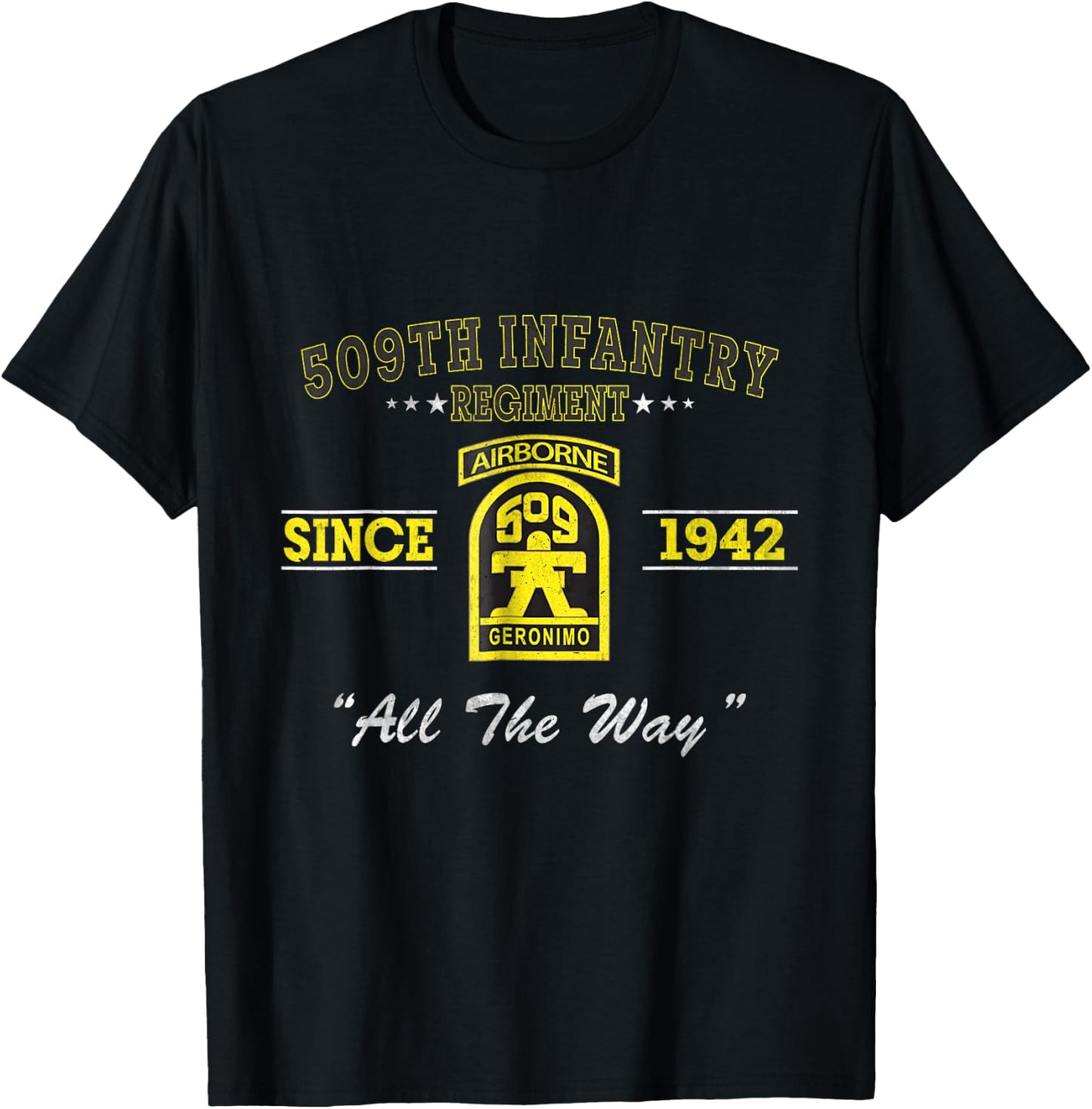 509th Infantry Regiment Veteran Military Father Day T-Shirt - T-Shirt | Black