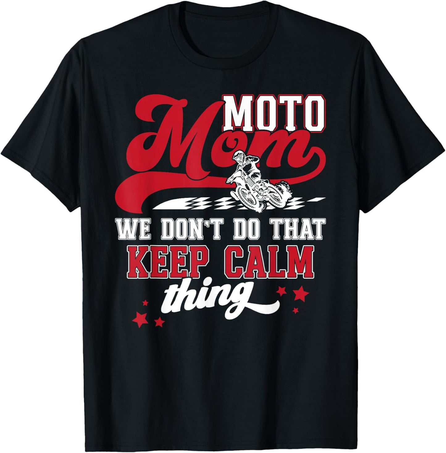 Moto Mom Funny Motocross Mom Motocross Rider Mama T-Shirt - T-Shirt | Black