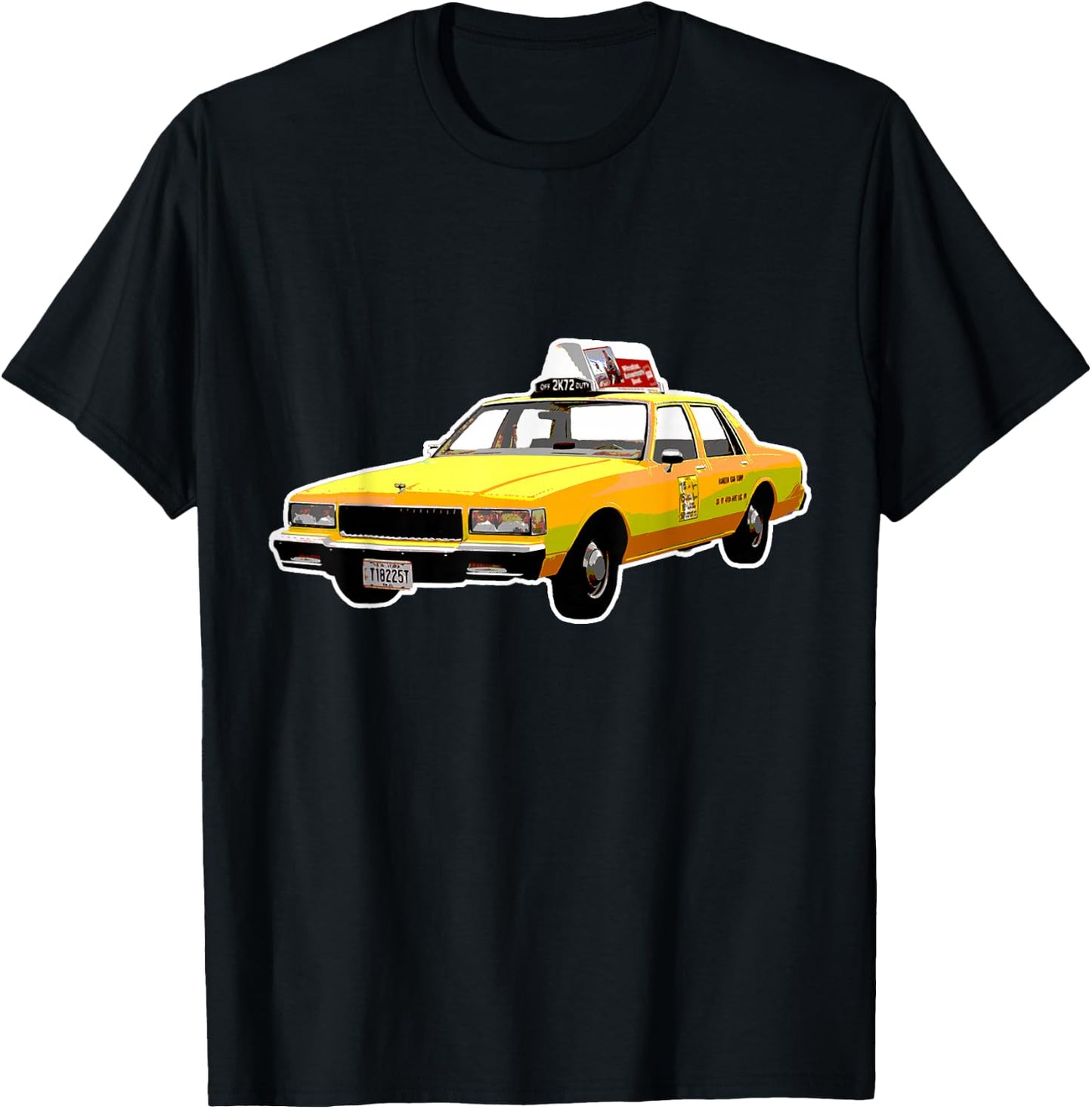 NYC Yellow Old School Taxi Cab Driver Retro New York City T-Shirt - T-Shirt | Black