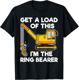 Get A Load Of This I'm The Ring Bearer Wedding Gift T-Shirt - T-Shirt | Black
