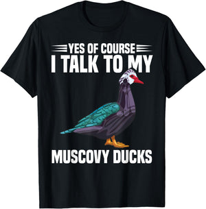 Muscovy Duck Dad Muscovy Duck Necklace Food Muscovy Ducks , Small, Black T-Shirt - T-Shirt | Black