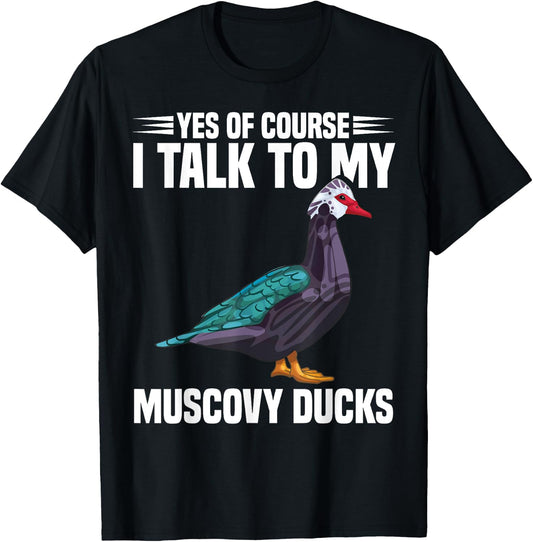 Muscovy Duck Dad Muscovy Duck Necklace Food Muscovy Ducks , Small, Black T-Shirt - T-Shirt | Black