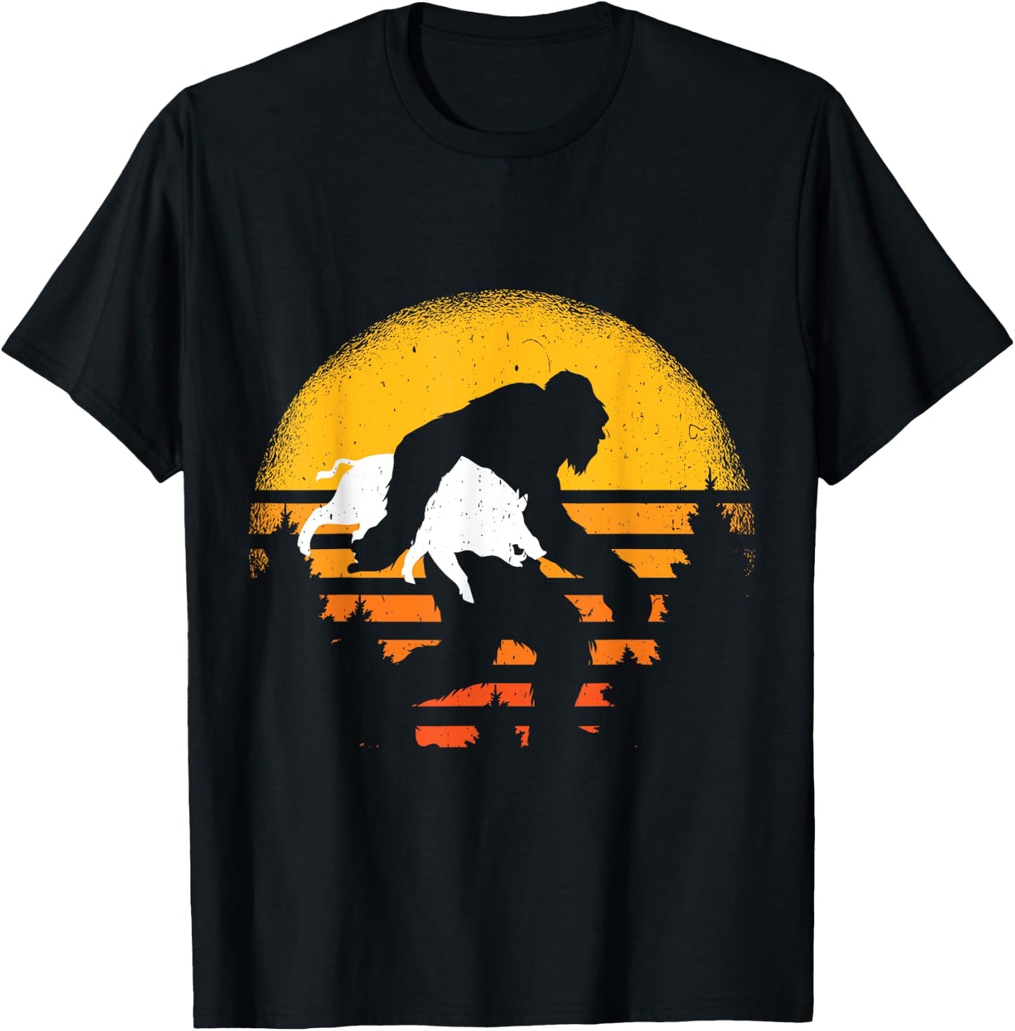 Funny Hog hunting boar hunter T-Shirt - T-Shirt | Black
