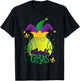 Mardi Gras Tennis Ball Jester Hat Funny Tennis Lovers T-Shirt - T-Shirt | Black