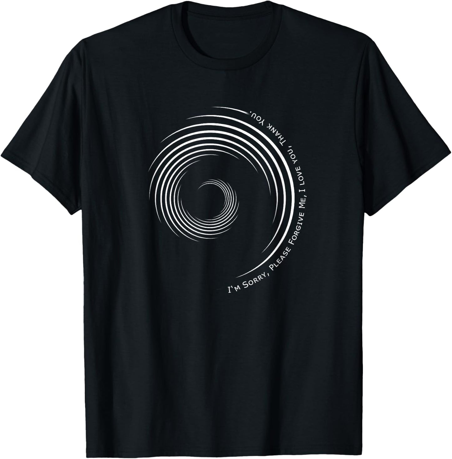 Ho'oponopono Prayer Mantra Shirt Hawaiian Prayer Meditation T-Shirt - T-Shirt | Black