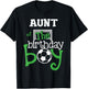 Aunt of the Birthday Boy Soccer Player Bday Team Party T-Shirt - T-Shirt | Black