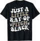 Just A Little Ray Of Pitch Black Goth Halloween ON BACK T-Shirt - T-Shirt | Black