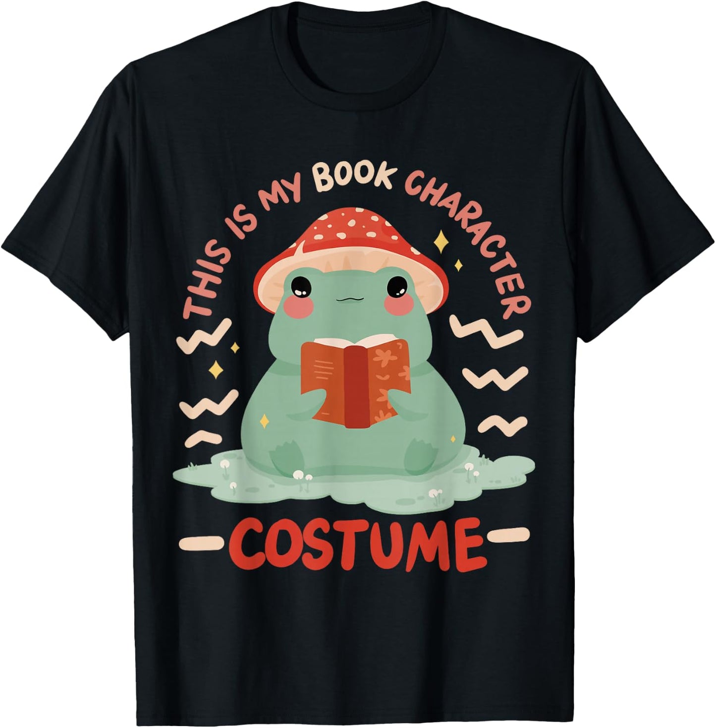 This Is My Book Character Costume T-Shirt - T-Shirt | Black