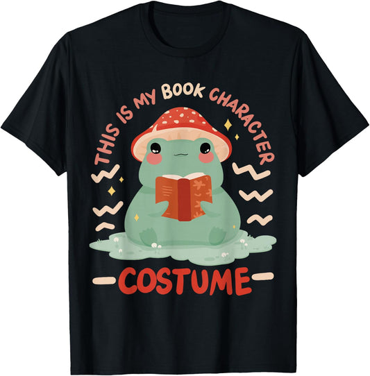 This Is My Book Character Costume T-Shirt - T-Shirt | Black