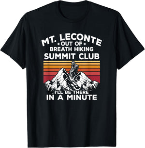 Mt Leconte Out of Breath Hiking Summit I'll Be There In A T-Shirt - T-Shirt | Black