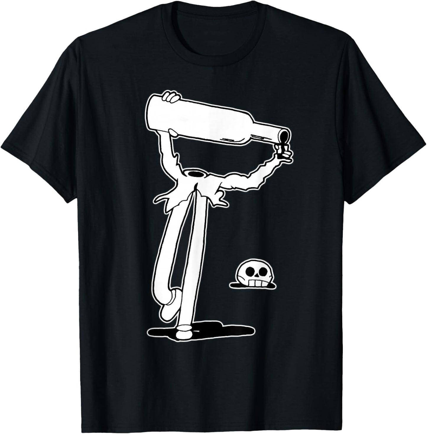 Koko the Clown Ghost Drinking T-Shirt - T-Shirt | Black