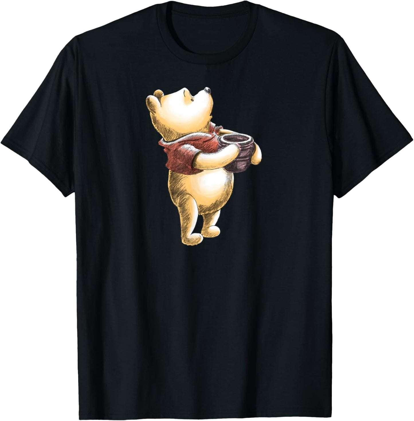 Disney - Winnie The Pooh Sketch T-Shirt - T-Shirt | Black