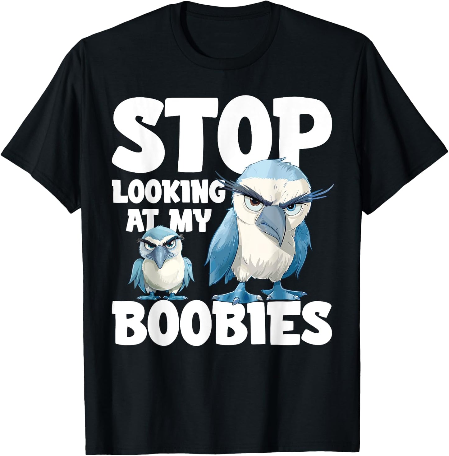 Blue Footed Booby Seabird Galapagos Islands Blue Foot Boobie T-Shirt - T-Shirt | Black
