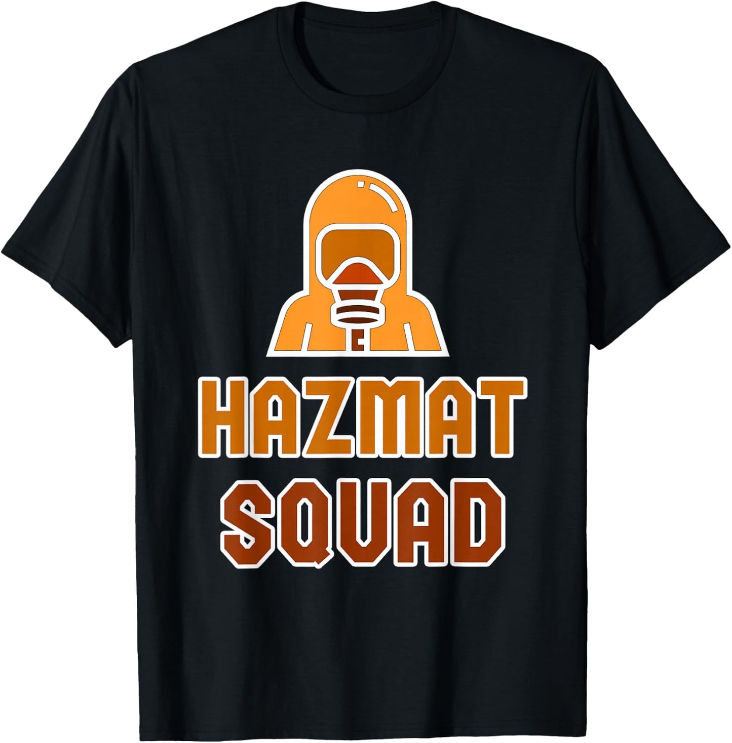 HAZMAT SQUAD Hazardous Material Technician Biohazard T-Shirt - T-Shirt | Black