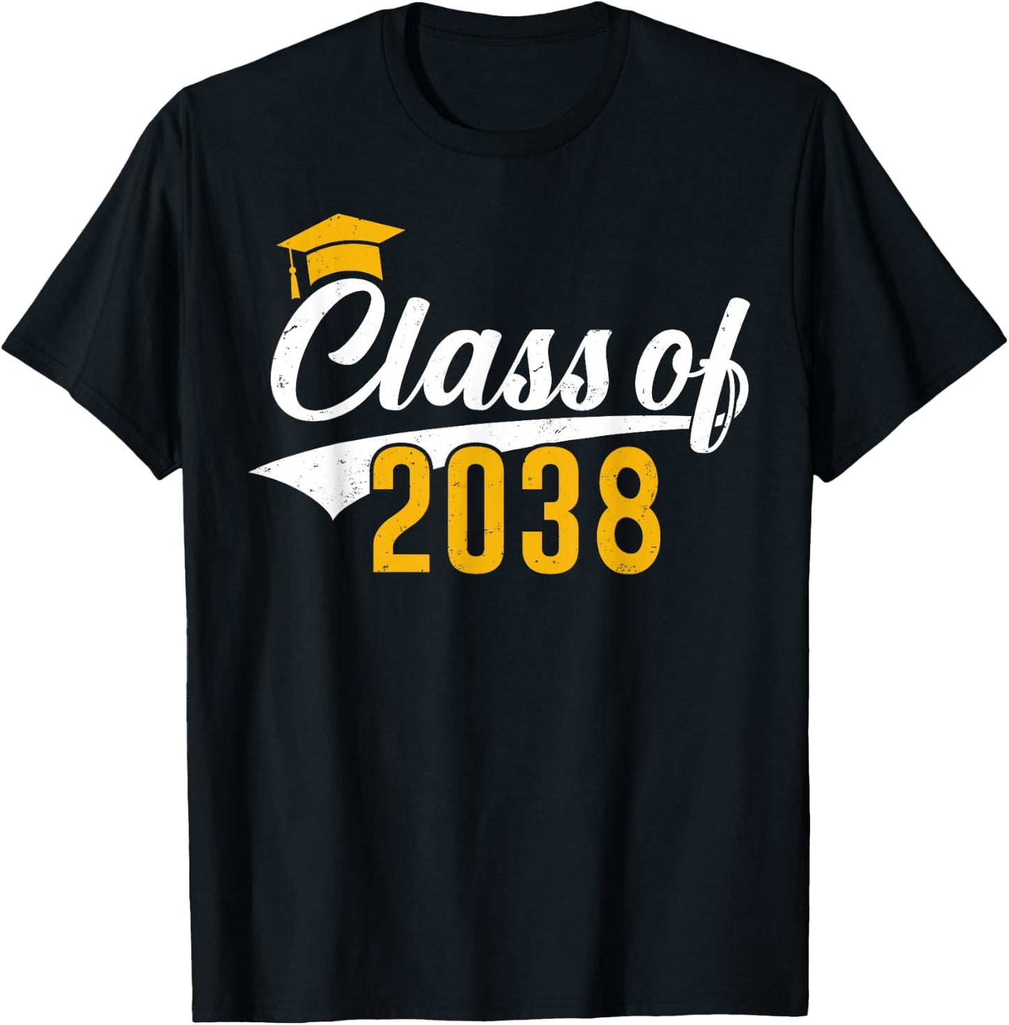 Class of 2038 Grow With Me Kindergarten K-12 Class of 2038 T-Shirt - T-Shirt | Black
