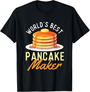 World's Best Pancake Maker - Pancake Lover Flapjacks T-Shirt - T-Shirt | Black