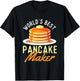 World's Best Pancake Maker - Pancake Lover Flapjacks T-Shirt - T-Shirt | Black