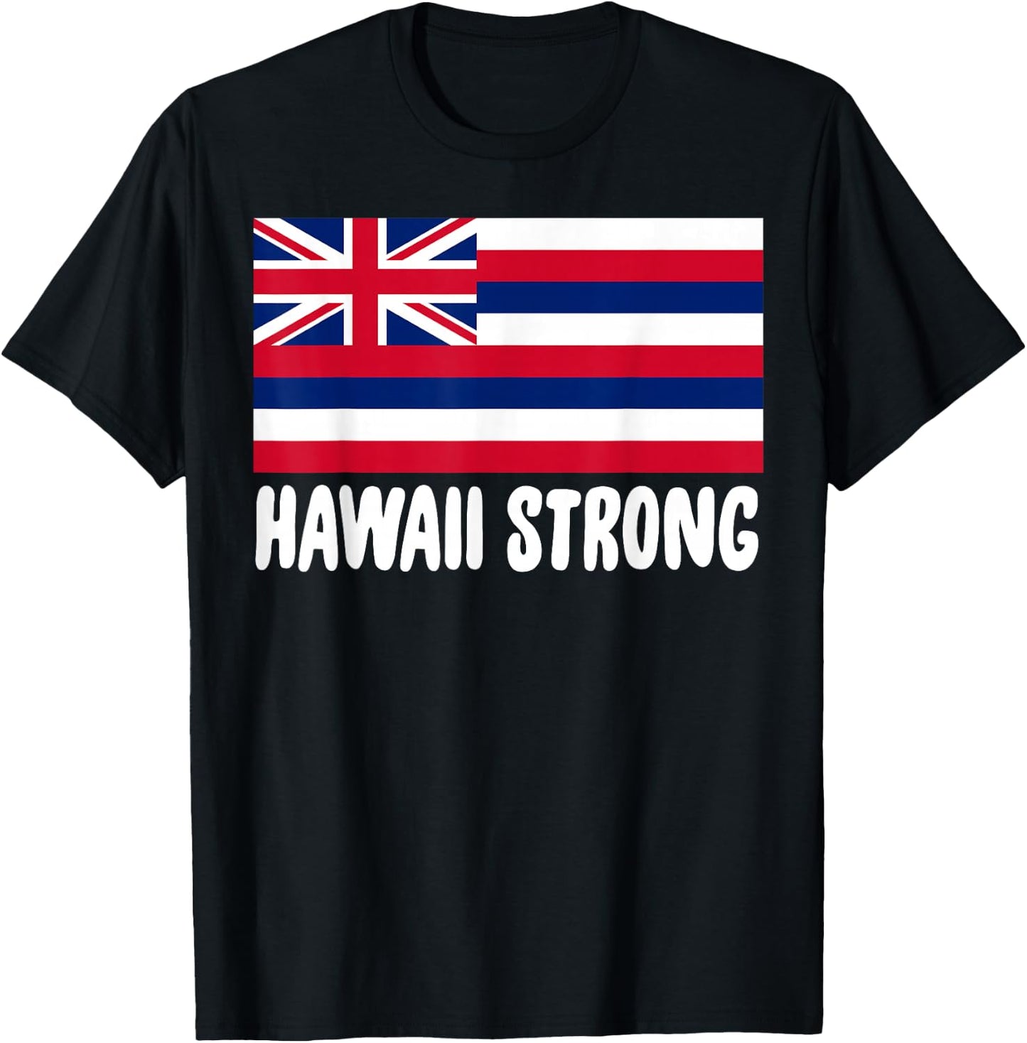 Hawaii Strong Shirt Hawaiian Flag Polynesian Pride T-Shirt - T-Shirt | Black