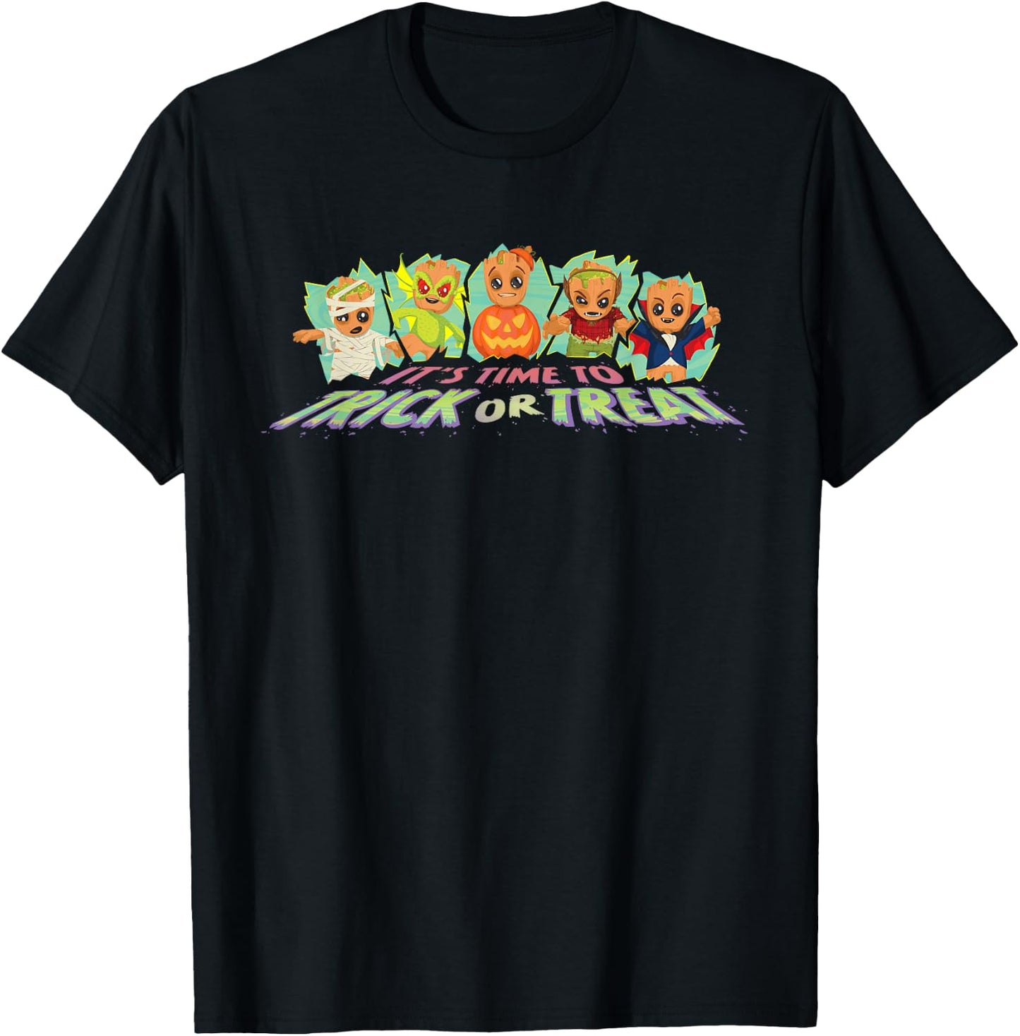 Marvel Baby Groot Monster Costumes Halloween Trick or Treat T-Shirt - T-Shirt | Black