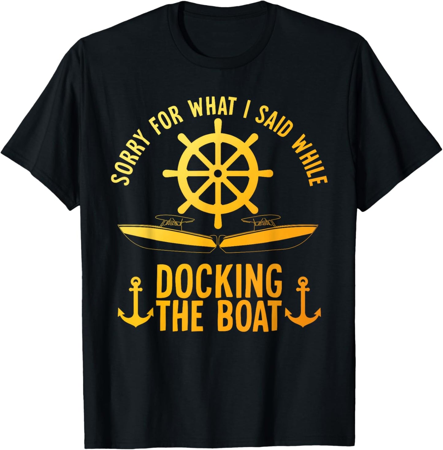 Funny Boating Art Women Boater Pontoon Boat Lover T-Shirt - T-Shirt | Black