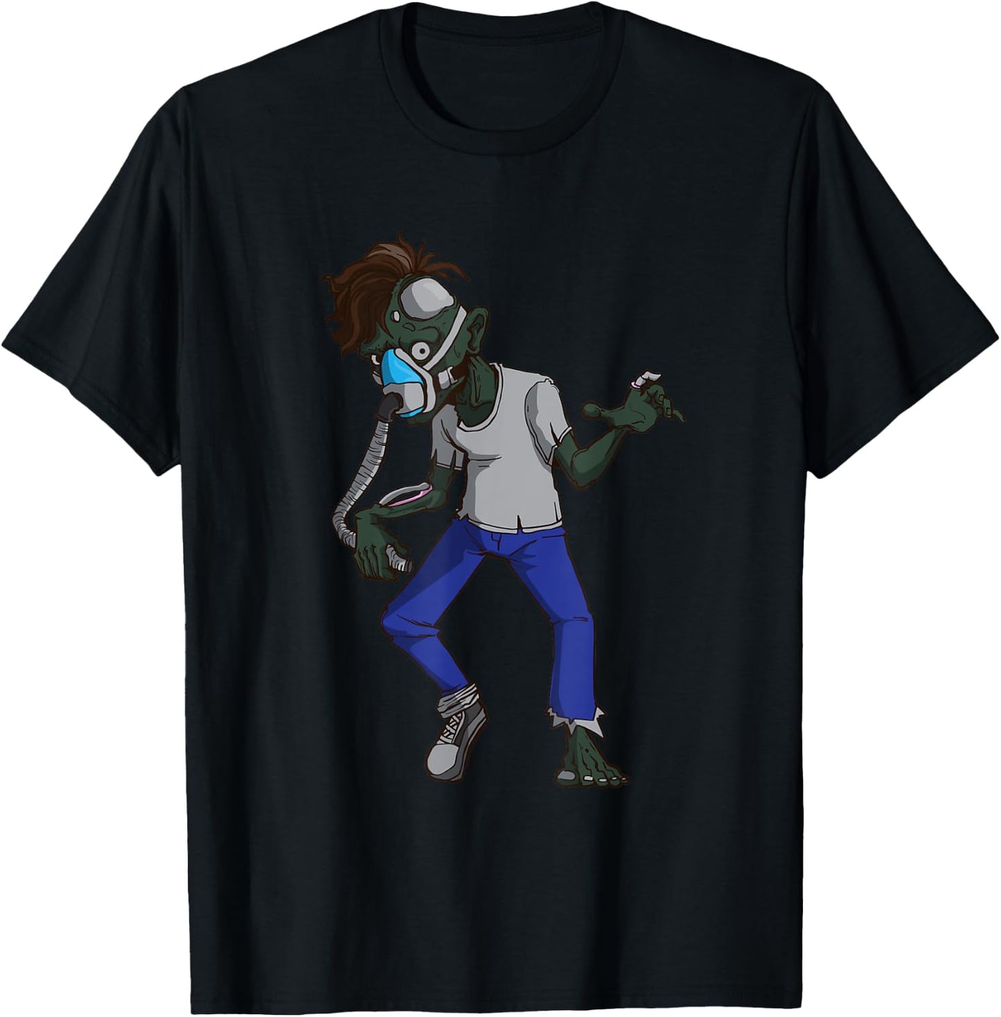Funny CPAP Zombie Obstructive Sleep Apnea Snoring T-Shirt - T-Shirt | Black