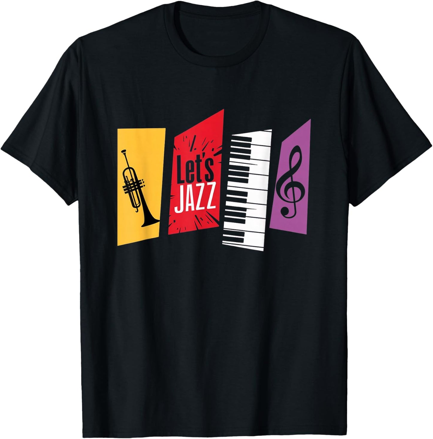 Jazz Funk & Soul - Afro Retro Vintage Music T-Shirt - T-Shirt | Black