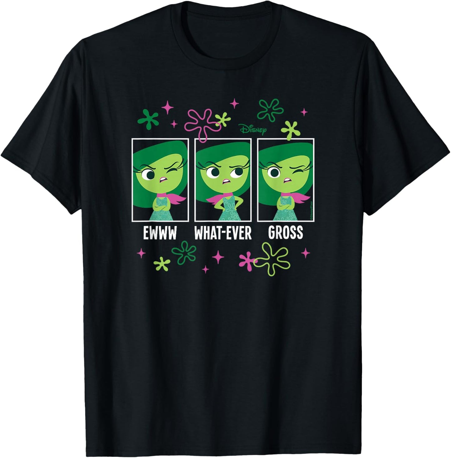 Inside Out - Disgust Moods T-Shirt - T-Shirt | Black