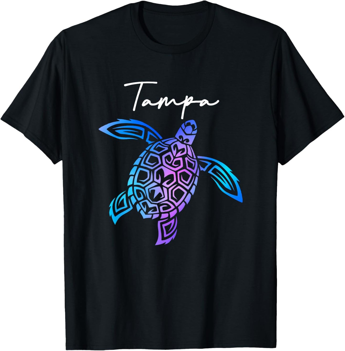 Tampa Bay Florida Sea Turtle Vacation Souvenir Boys Girls T-Shirt - T-Shirt | Black