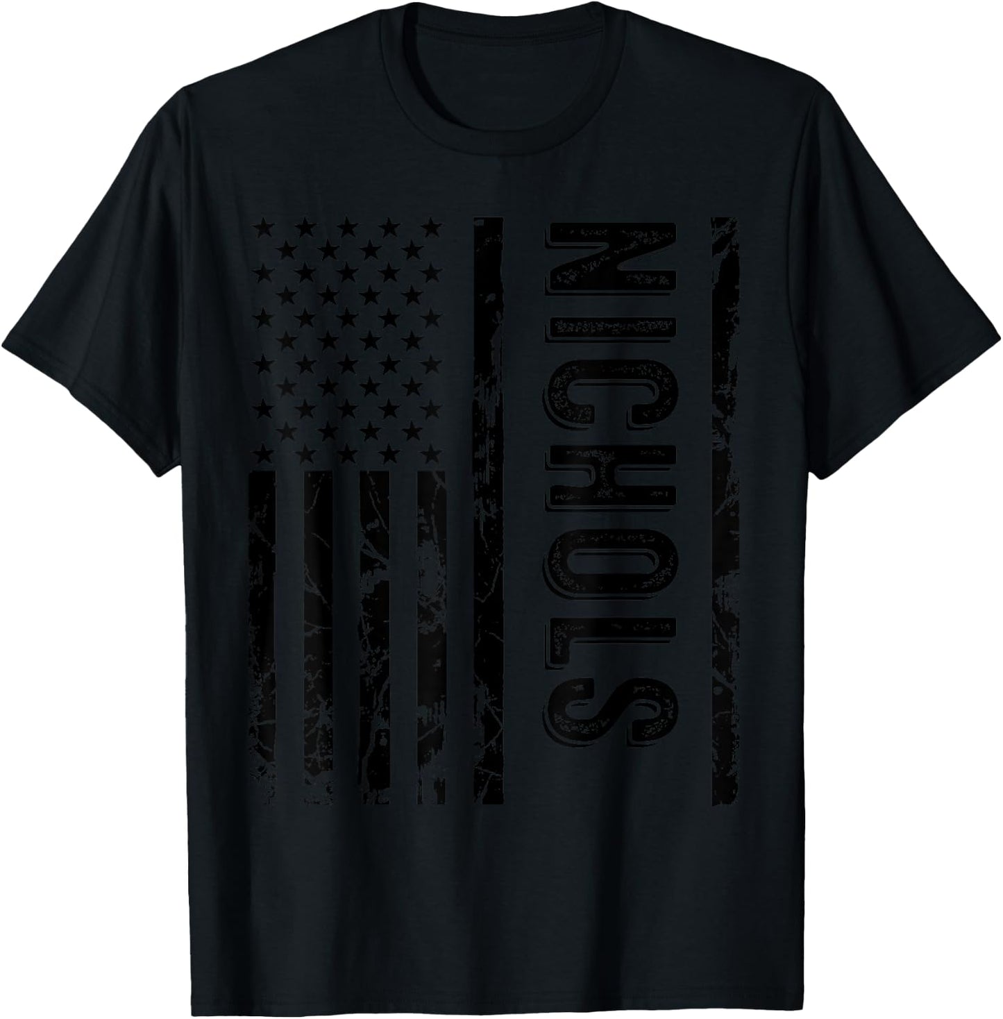 Nichols Last Name Funny Surname Team Nichols Family Reunion T-Shirt - T-Shirt | Black