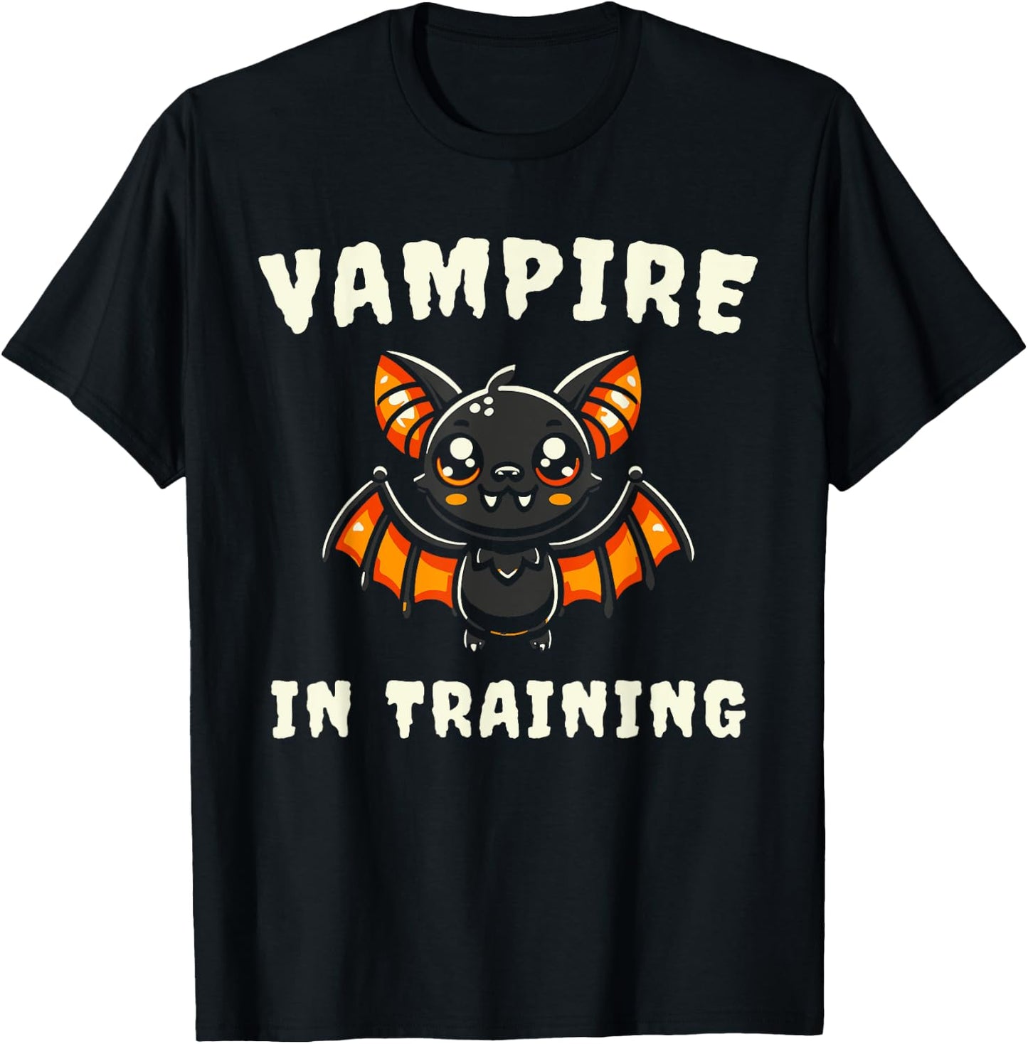 Vampire In Training Halloween Bat T-Shirt - T-Shirt | Black