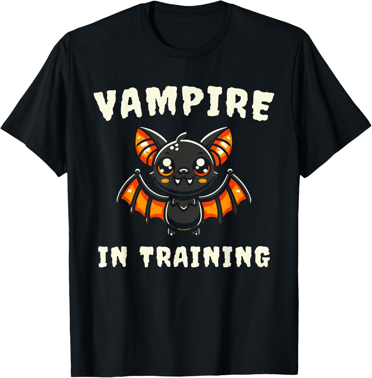 Vampire In Training Halloween Bat T-Shirt - T-Shirt | Black
