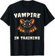Vampire In Training Halloween Bat T-Shirt - T-Shirt | Black