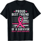 Proud Best Friend Of A Survivor Breast Cancer Awareness T-Shirt - T-Shirt | Black