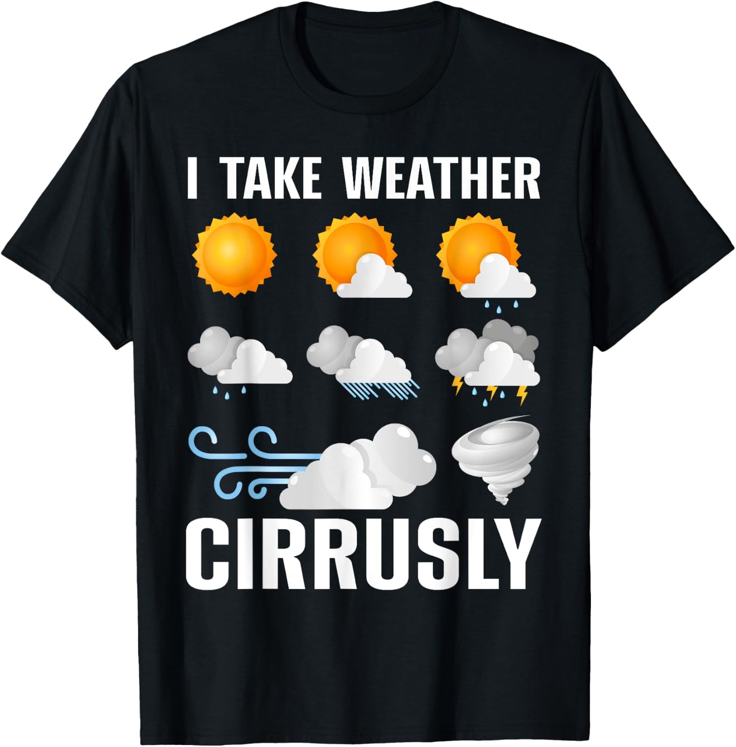 Funny Meteorologist Design Women Weather Meteorology T-Shirt - T-Shirt | Black