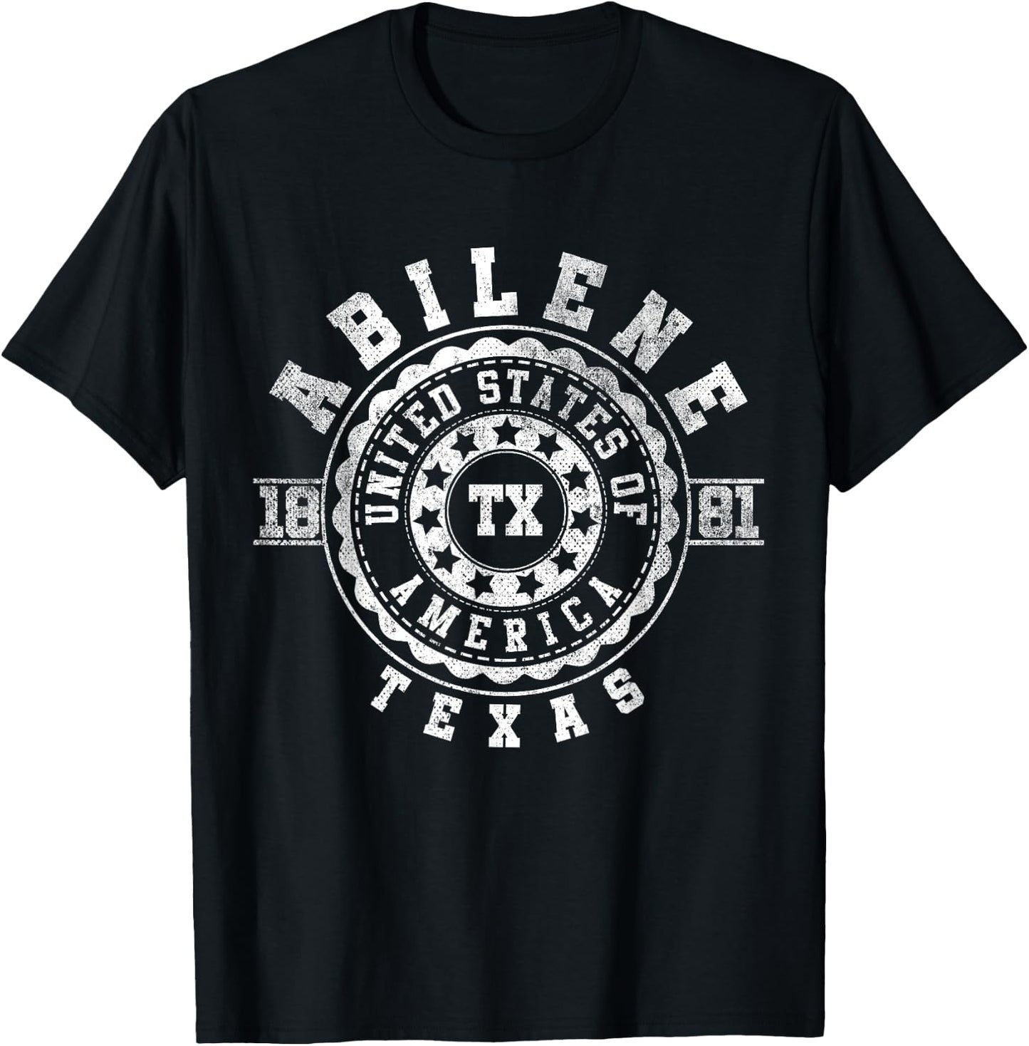 Abilene TX | Texas | Vintage City Apparels T-Shirt - T-Shirt | Black