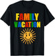 Building Bricks Family Vacation Matching Block Builder T-Shirt - T-Shirt | Black